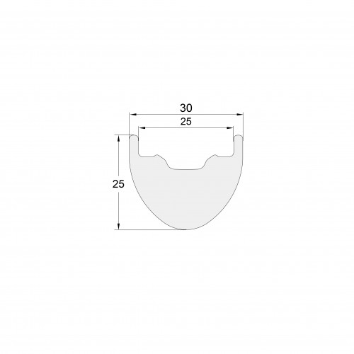 [NXT29XM30U] PREMIUM Lite 30mm Width Carbon Fiber 29" Mountain Bike Clincher Rim [Tubeless Compatible]